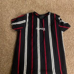 legendary printed stripped tshirt size M